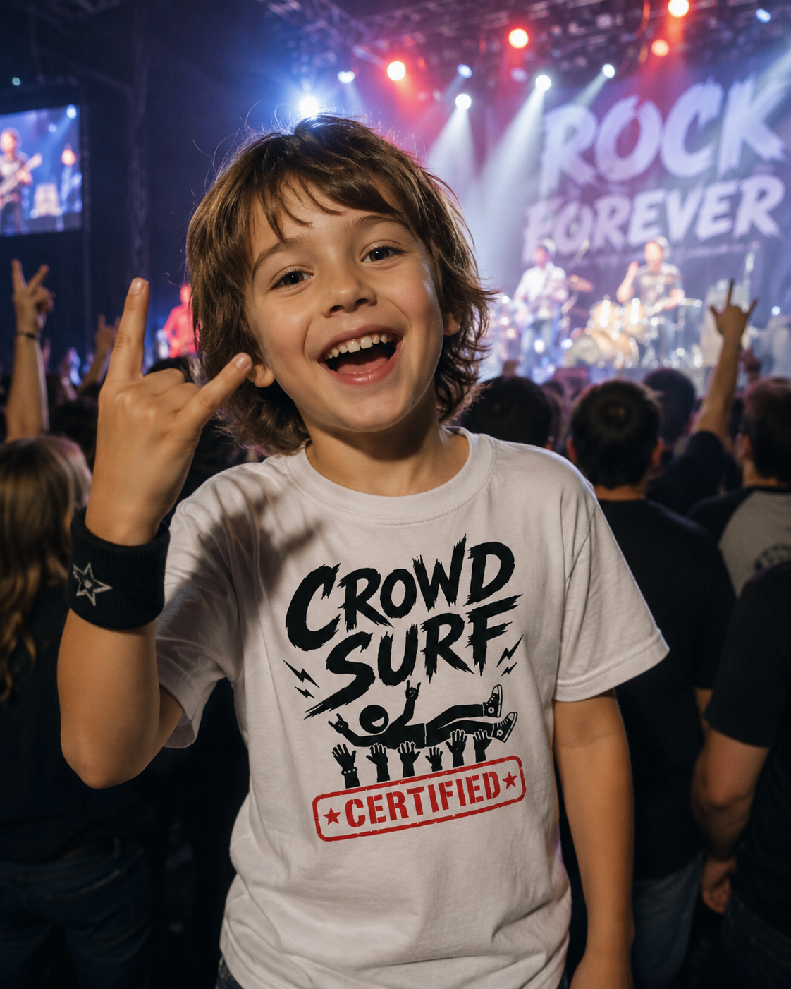 Crowd Surf Certified - Kid's Tee